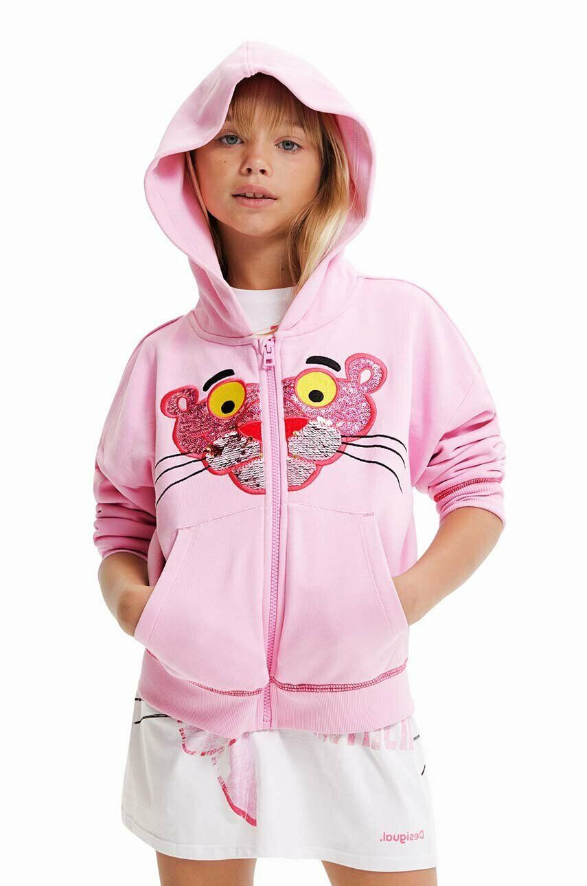 Desigual Παιδική βαμβακερή μπλούζα Pink Panther - Pepit.gr