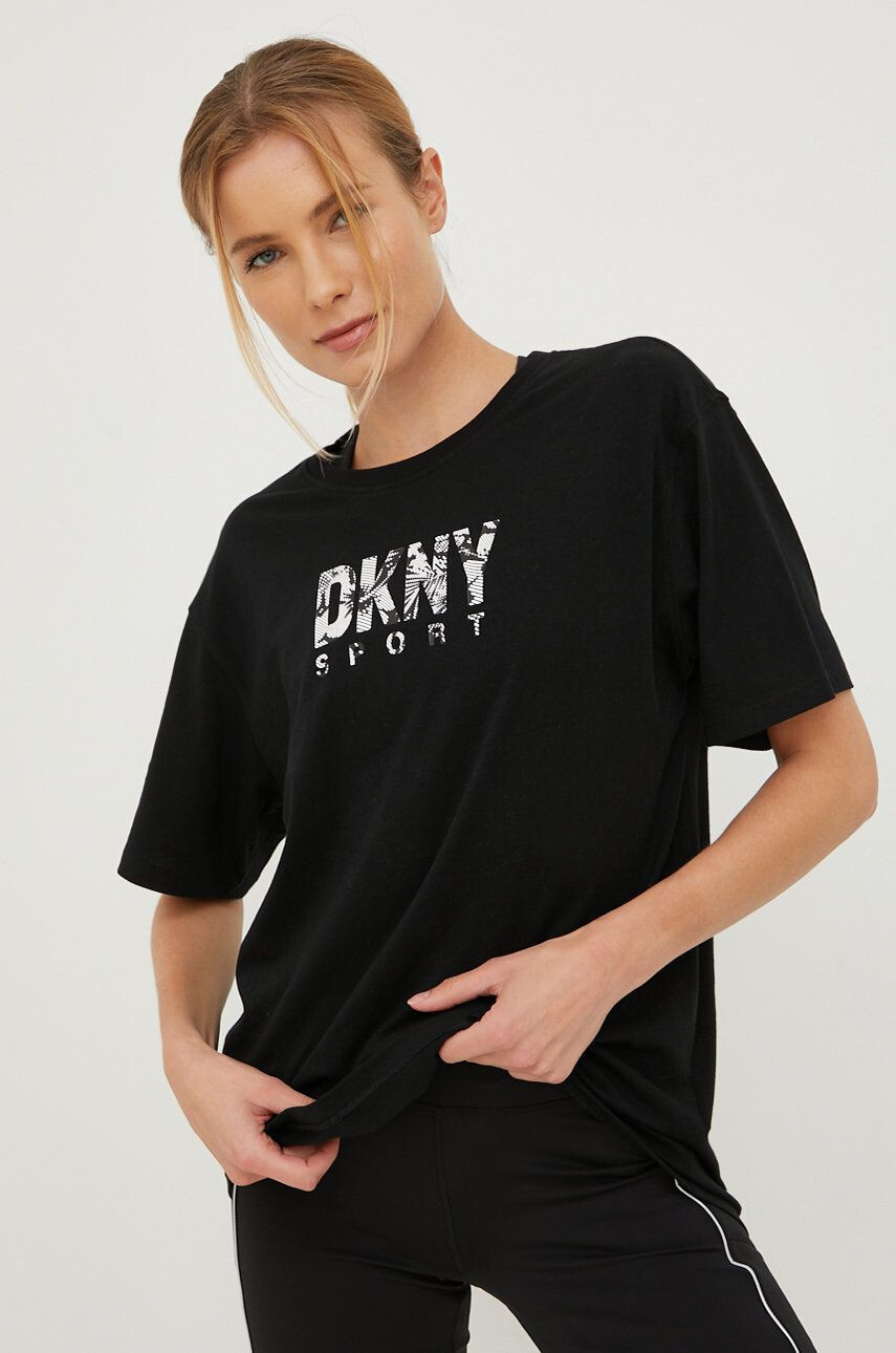 DKNY Βαμβακερό μπλουζάκι - Pepit.gr