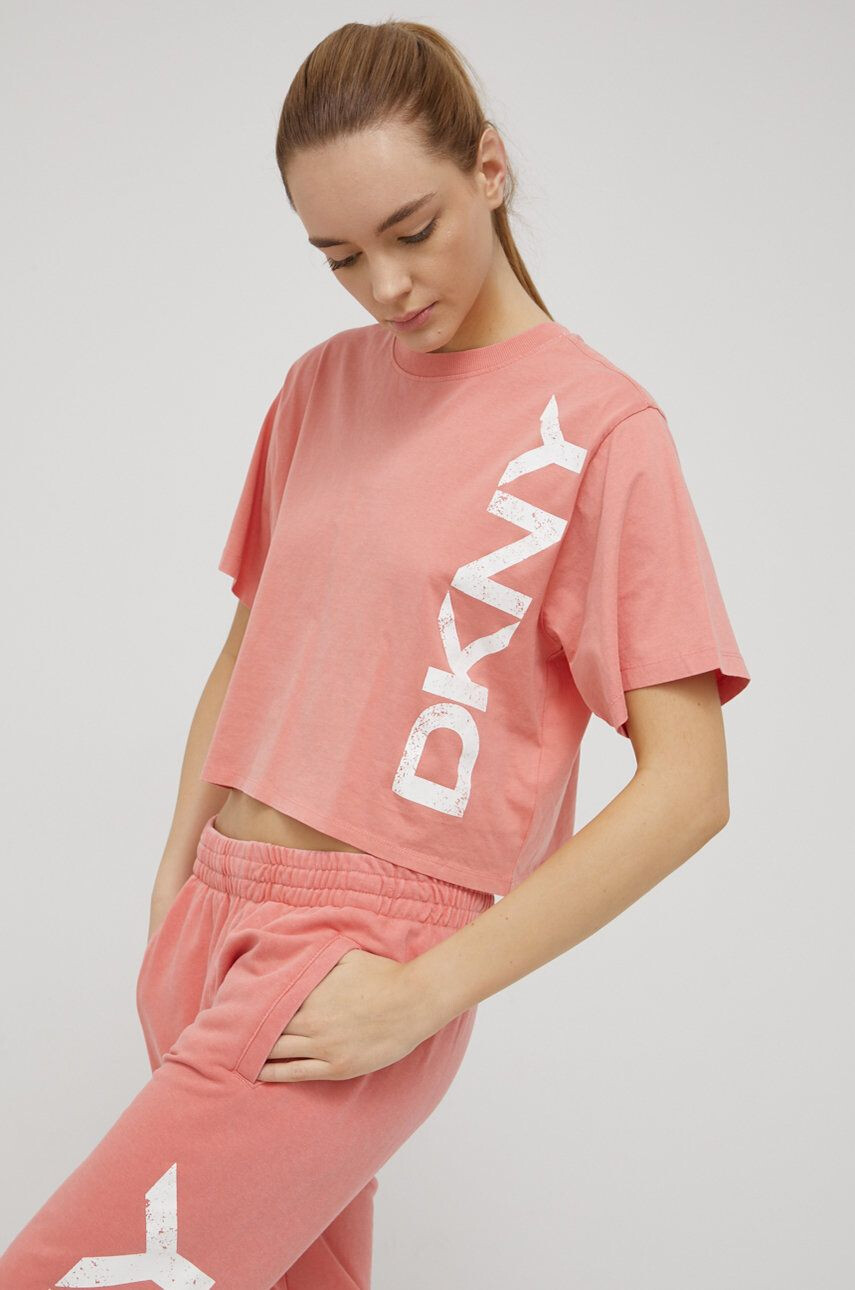 DKNY Βαμβακερό μπλουζάκι - Pepit.gr