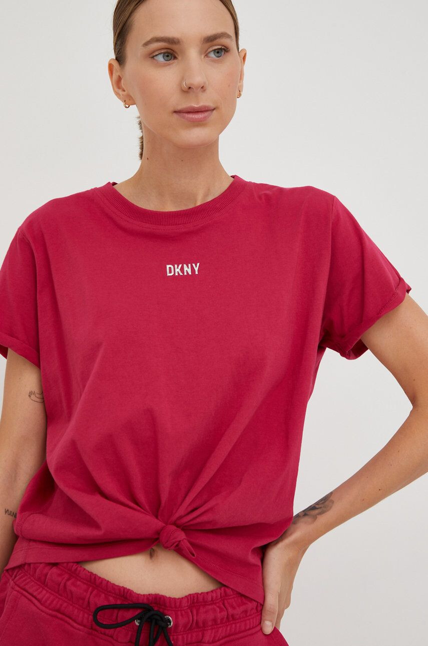 DKNY Βαμβακερό μπλουζάκι - Pepit.gr