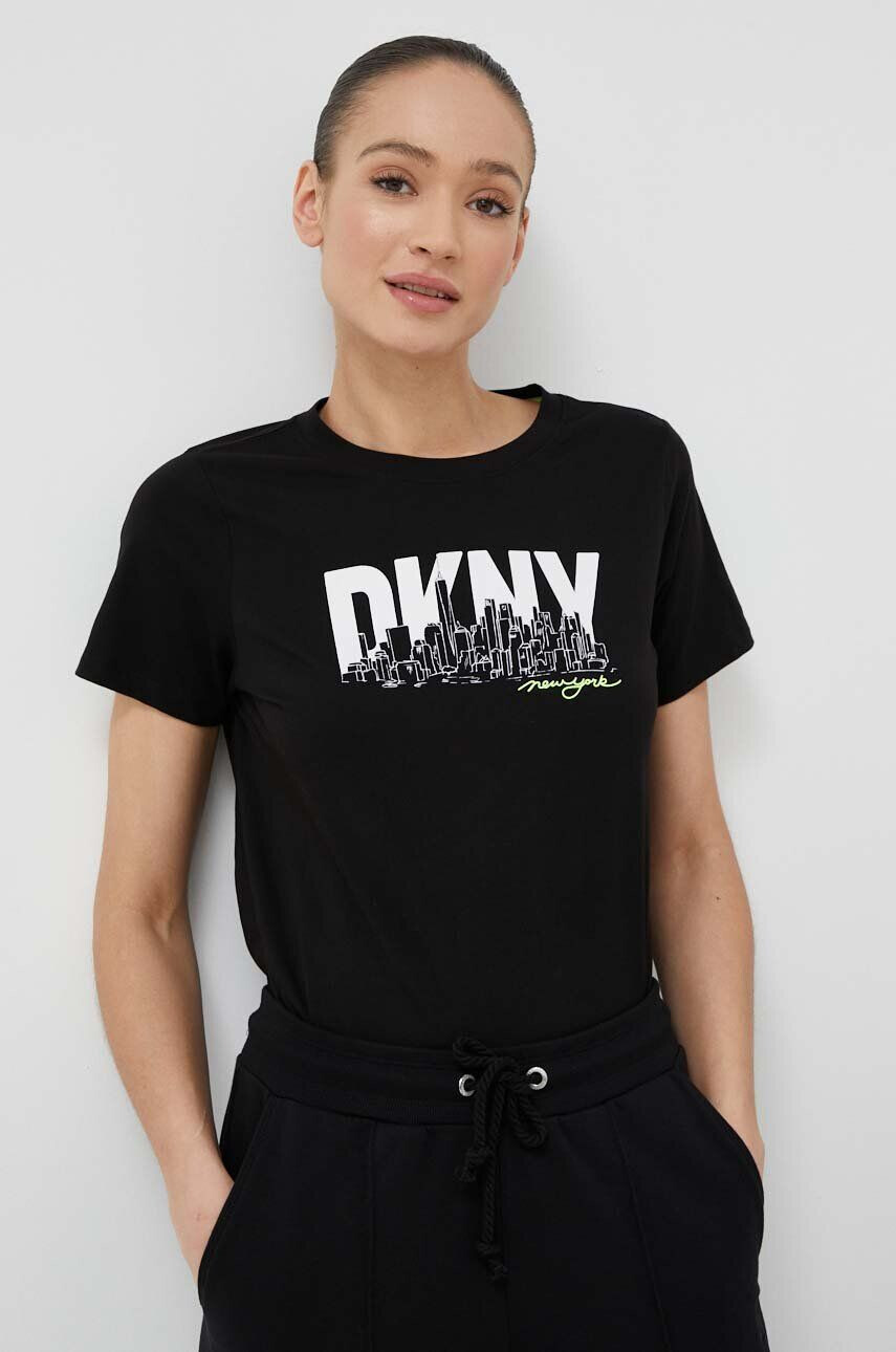 DKNY Βαμβακερό μπλουζάκι - Pepit.gr