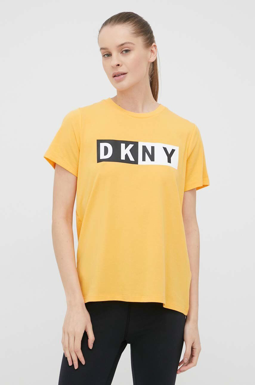 DKNY Μπλουζάκι γυναικείo χρώμα: μαύρο - Pepit.gr