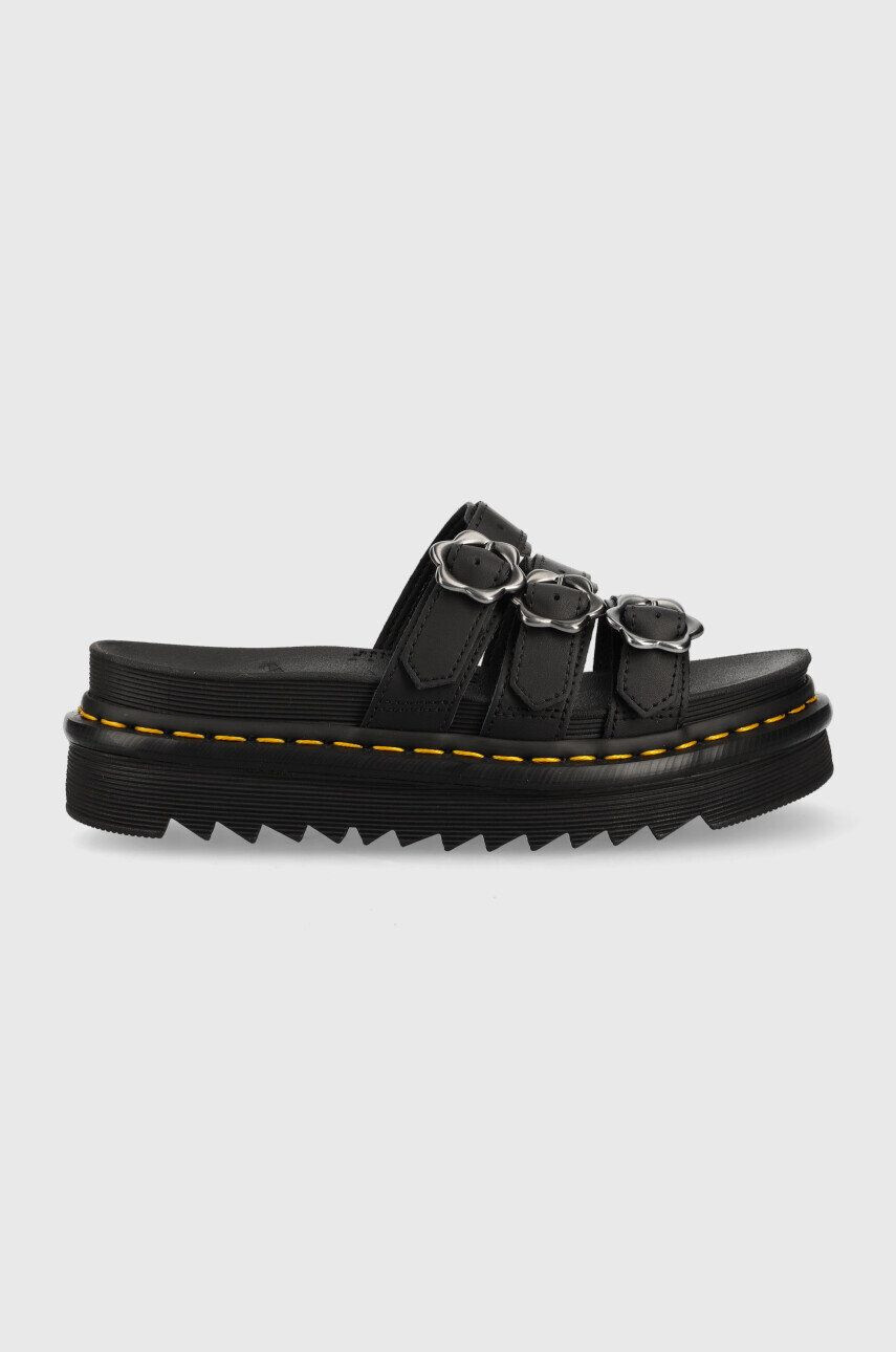 Dr. Martens Δερμάτινες παντόφλες Blaire Slide Flwr - Pepit.gr