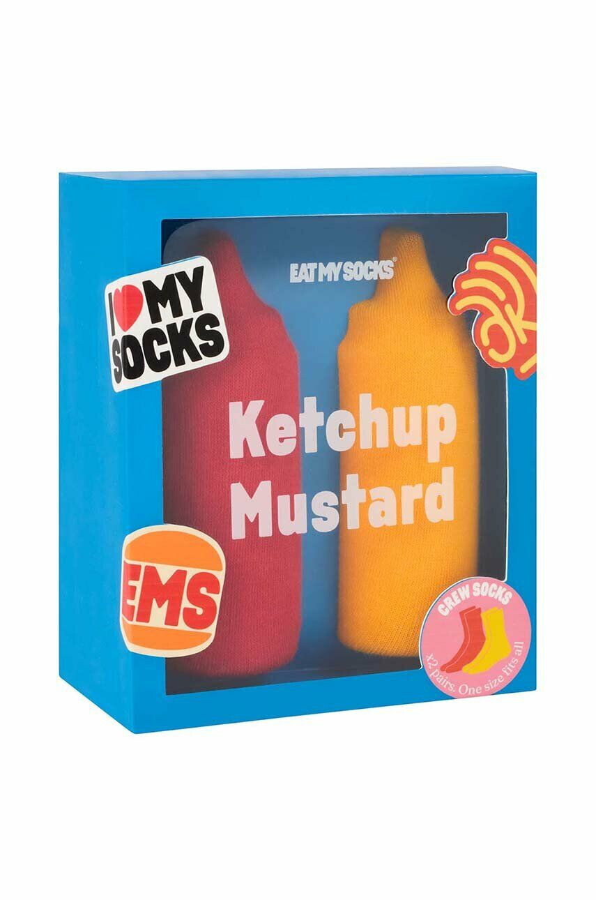 Eat My Socks Κάλτσες Ketchup & Mustard 2-pack - Pepit.gr