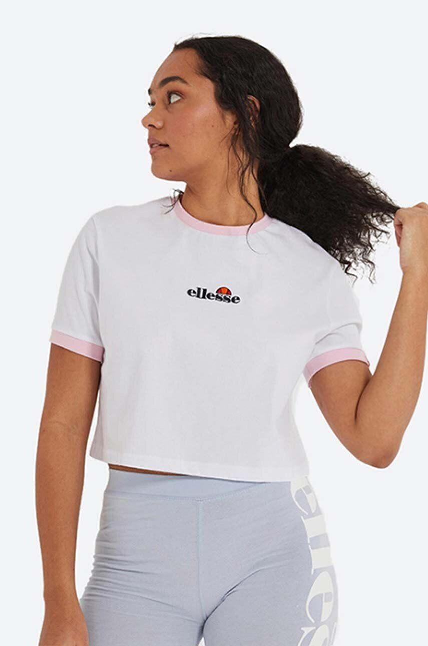 Ellesse Βαμβακερό μπλουζάκι χρώμα: άσπρο - Pepit.gr