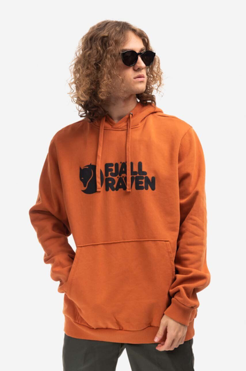 Fjallraven Βαμβακερή μπλούζα Logo Hoodie - Pepit.gr