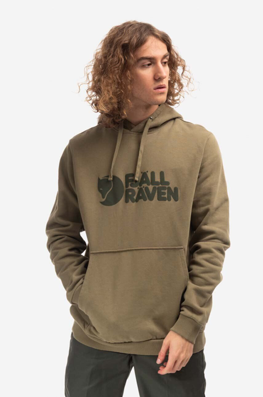 Fjallraven Βαμβακερή μπλούζα Logo Hoodie - Pepit.gr