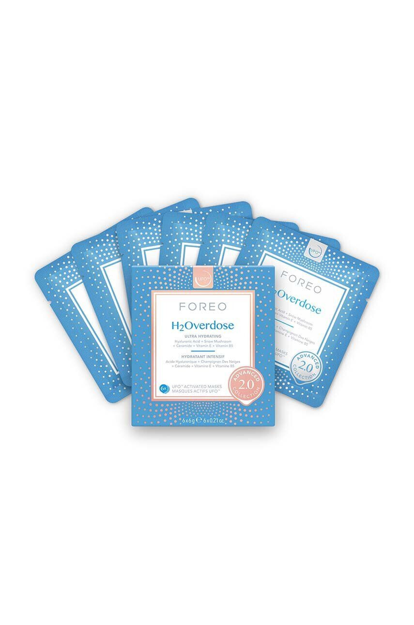 FOREO Ufo μάσκα ενεργής υπερενυδάτωσης UFO Masks H2Overdose 2.0 6-pack - Pepit.gr