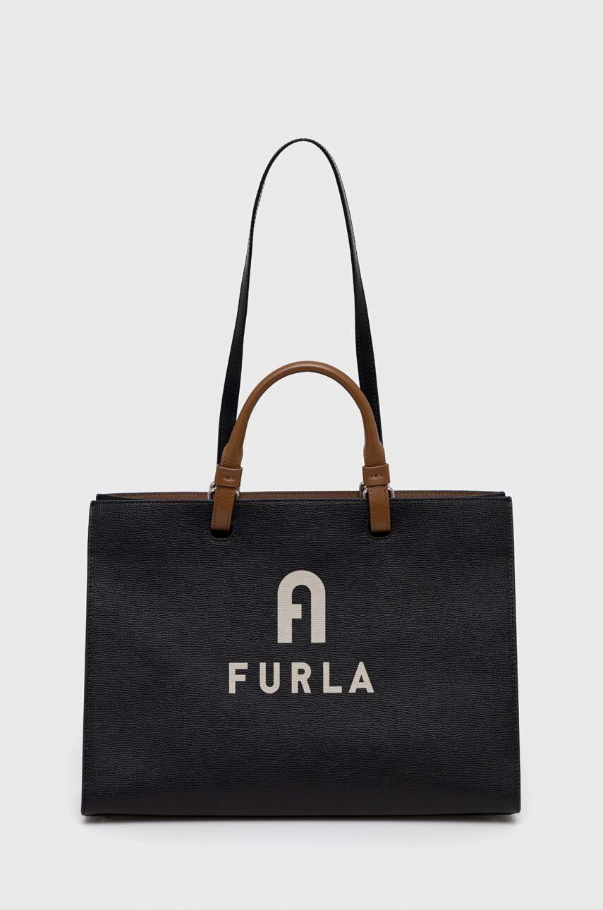 Furla δερμάτινη τσάντα varsity - Pepit.gr