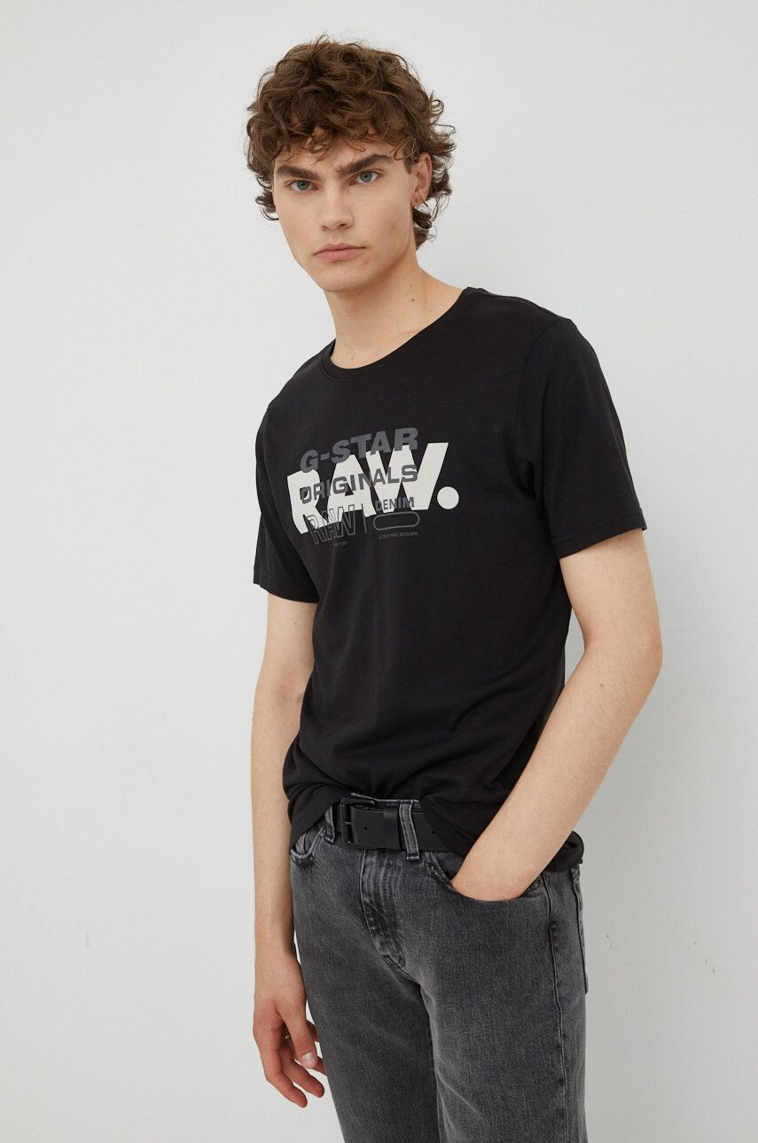 G-Star Raw Βαμβακερό μπλουζάκι - Pepit.gr