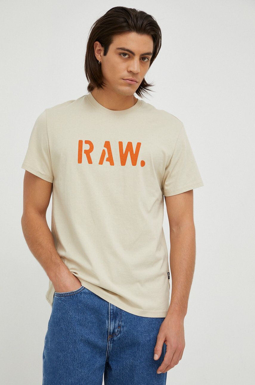 G-Star Raw Βαμβακερό μπλουζάκι - Pepit.gr