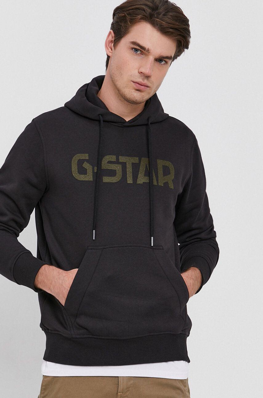 G-Star Raw Μπλούζα ανδρική χρώμα: μαύρο - Pepit.gr