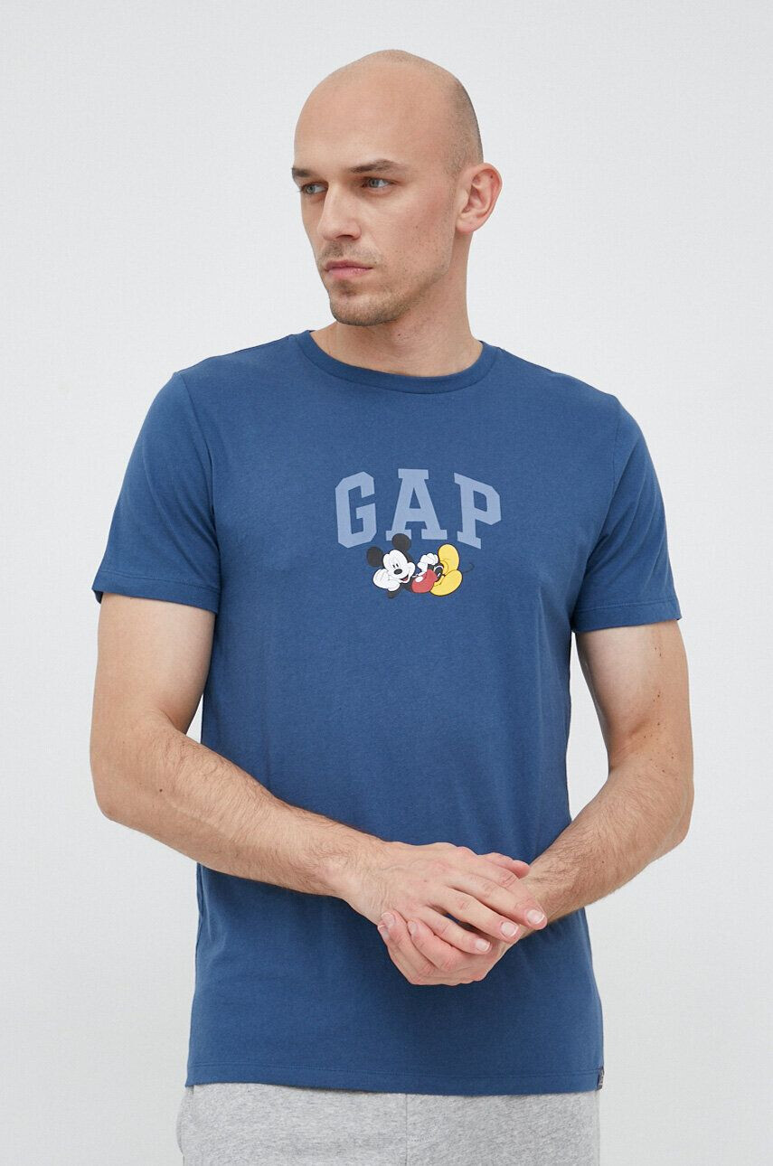 Gap Βαμβακερό μπλουζάκι x Disney χρώμα: ναυτικό μπλε - Pepit.gr