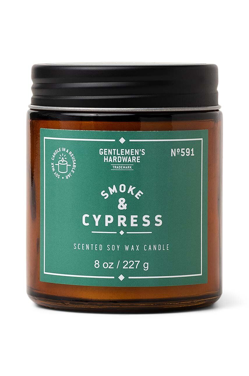 Gentlemen's Hardware Αρωματικό κερί σόγιας Gentelmen's Hardware Smoke & Cypress 227 g - Pepit.gr