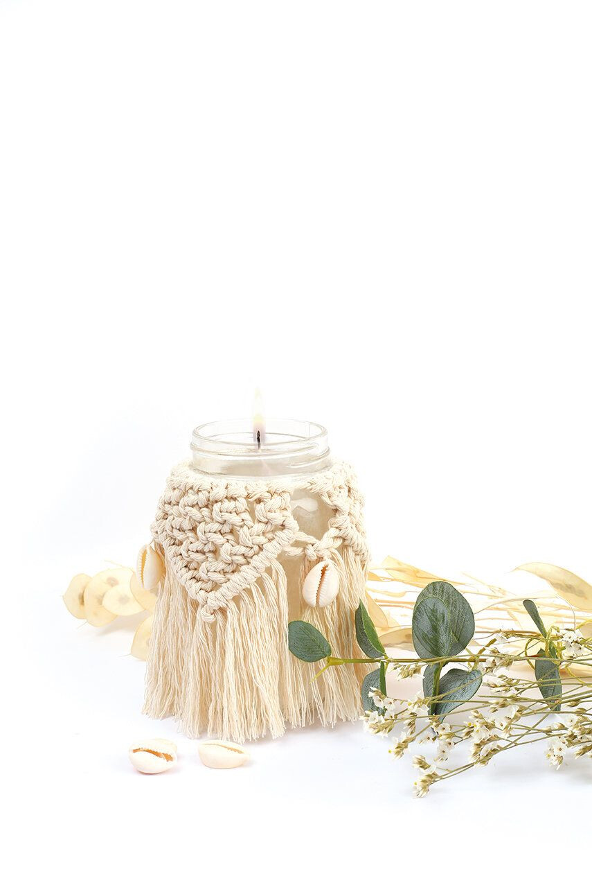 Graine Creative Κερί μακραμέ DIY Bohemian Macrame Candle - Pepit.gr