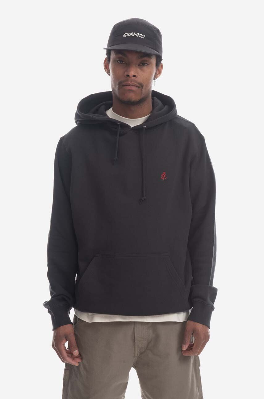 Gramicci Βαμβακερή μπλούζα One Point Hooded Sweatshirt - Pepit.gr