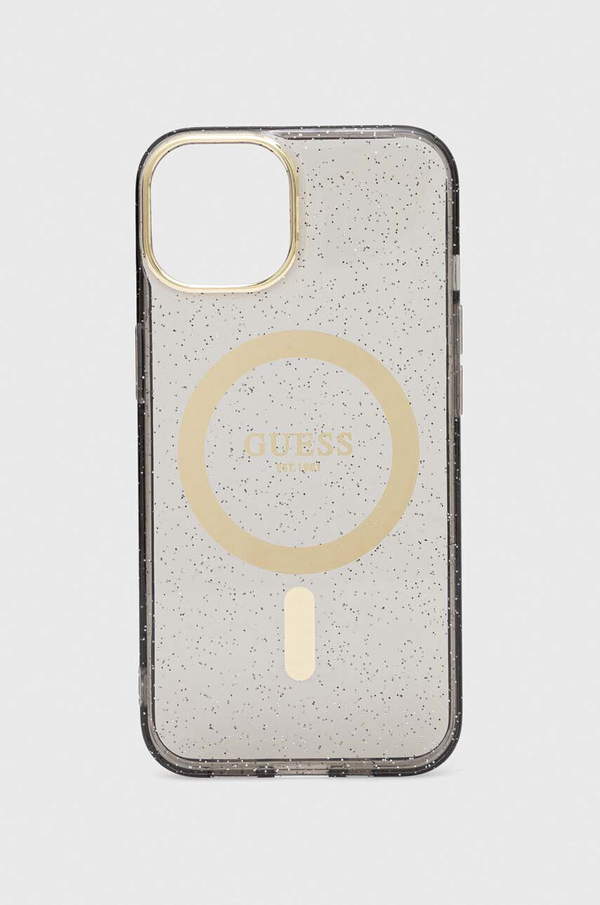 Guess Θήκη κινητού iPhone 14 6.1" χρώμα: μπεζ - Pepit.gr