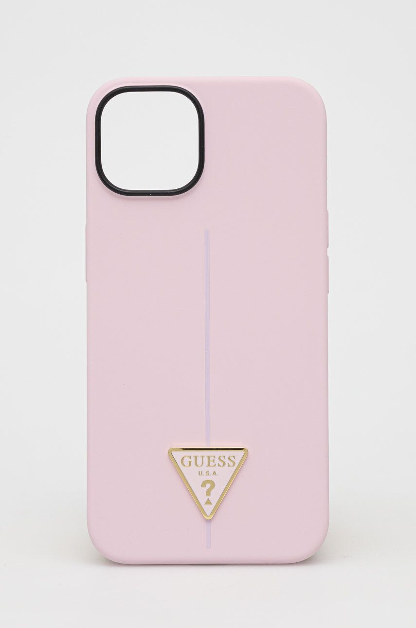 Guess Θήκη κινητού Iphone 14 61" χρώμα: μοβ - Pepit.gr