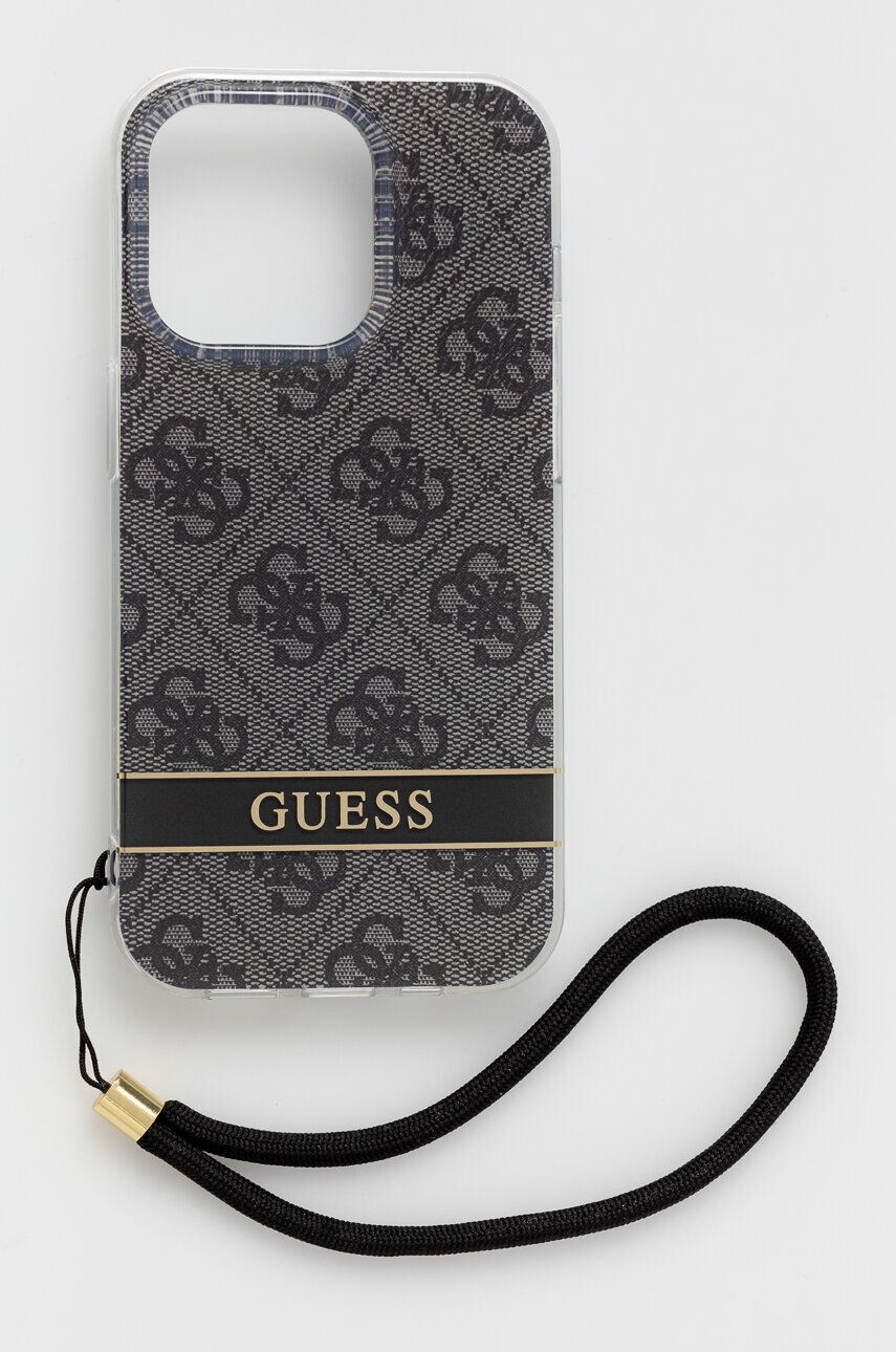 Guess Θήκη κινητού iPhone 14 Pro 61" χρώμα: μαύρο - Pepit.gr