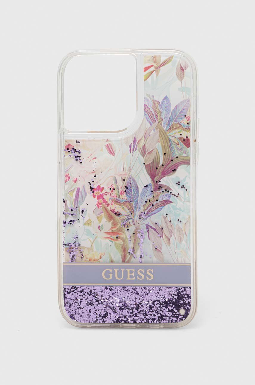 Guess Θήκη κινητού Iphone 14 Pro Max 67" χρώμα: γκρι - Pepit.gr