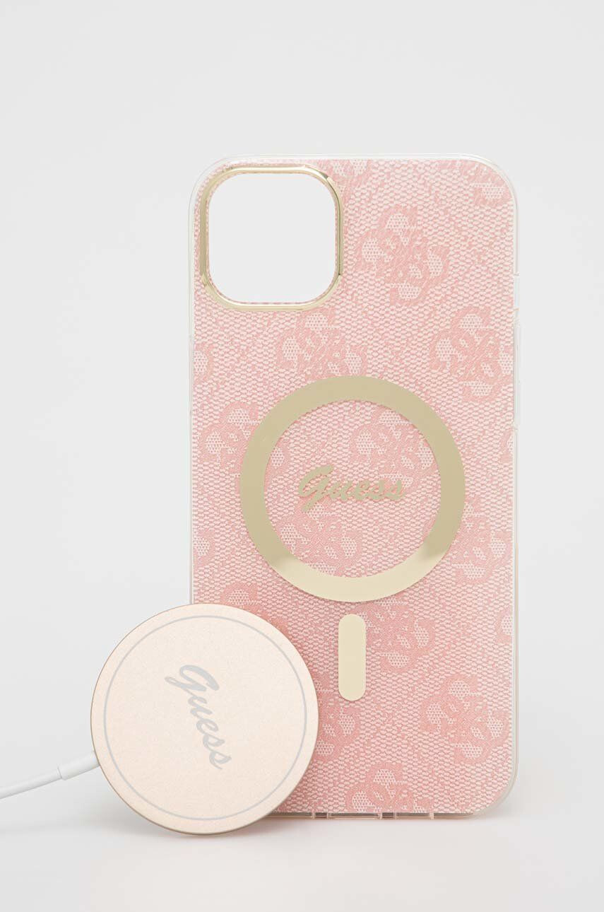 Guess Θήκη τηλεφώνου και φορτιστής iPhone 14 Plus 67'' - Pepit.gr