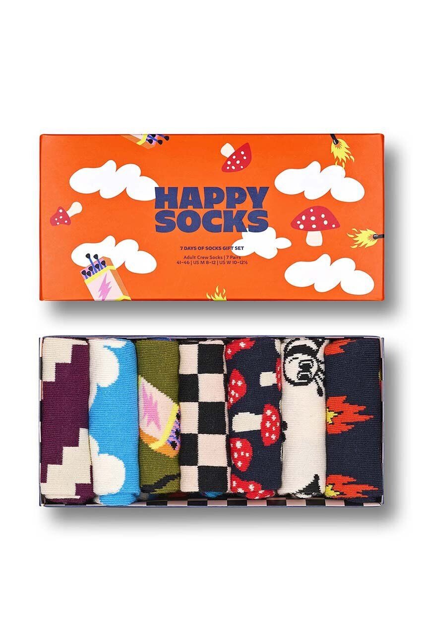 Happy Socks Κάλτσες A Wild Week Socks 7-pack - Pepit.gr