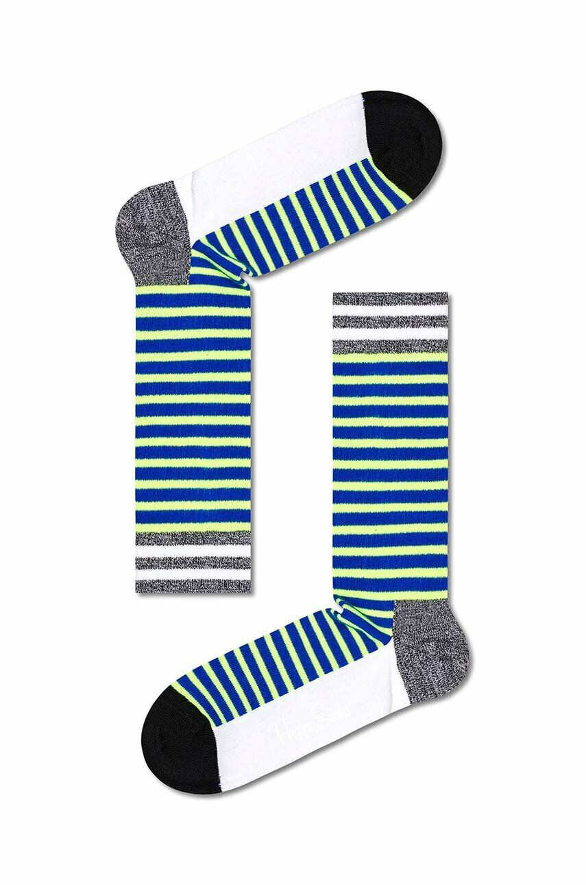 Happy Socks Κάλτσες Light Green Neon Stripe - Pepit.gr