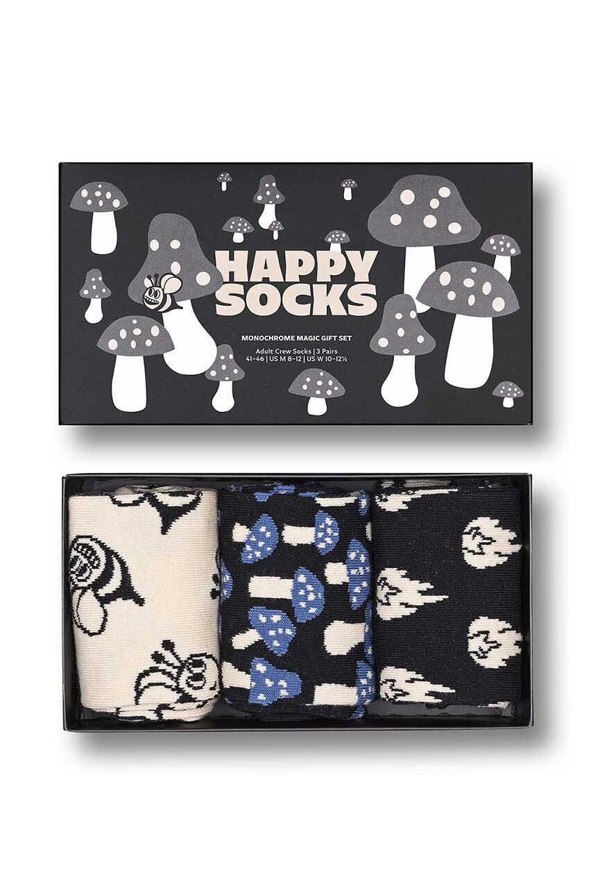 Happy Socks Κάλτσες Monochrome Magic Socks 3-pack - Pepit.gr