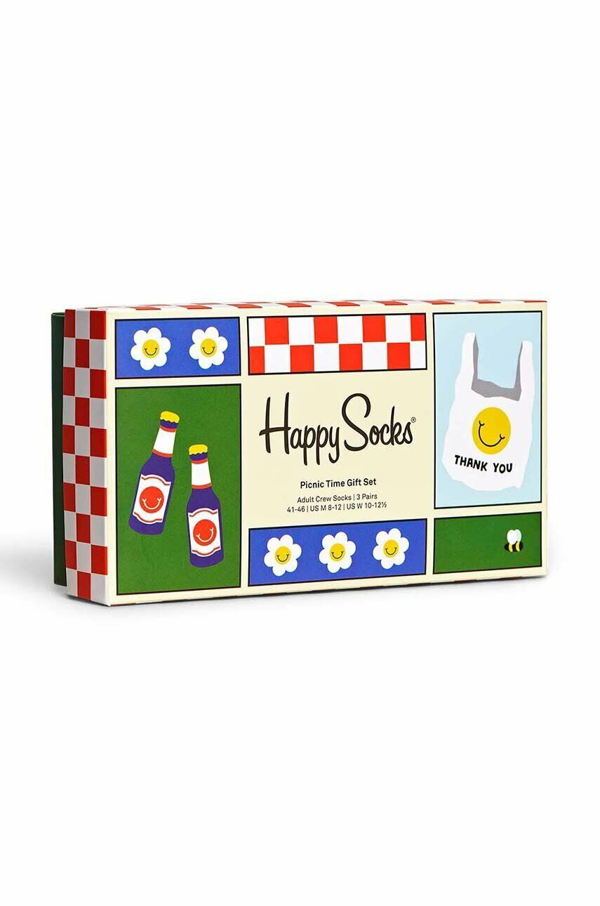 Happy Socks Κάλτσες Picnic Times 3-pack - Pepit.gr