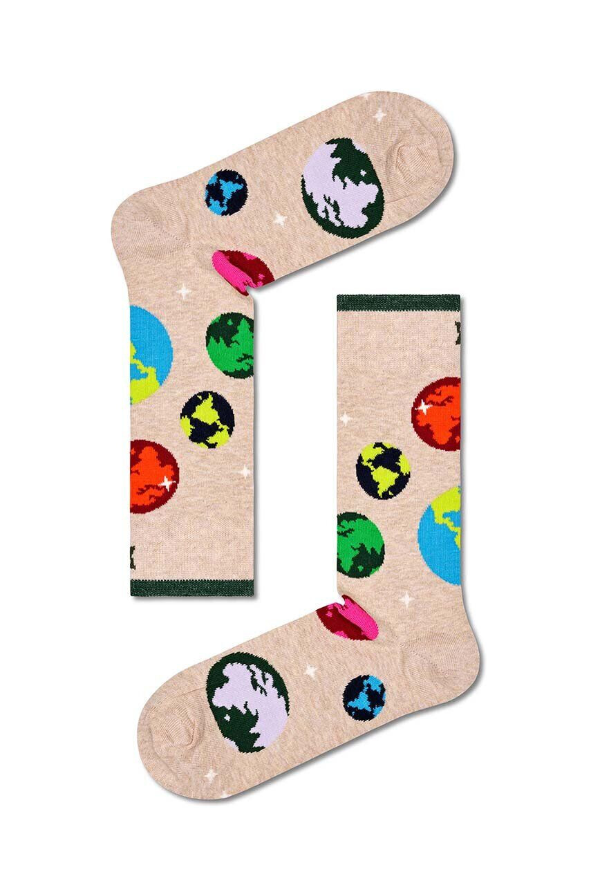 Happy Socks Κάλτσες Planet Earth Sock - Pepit.gr