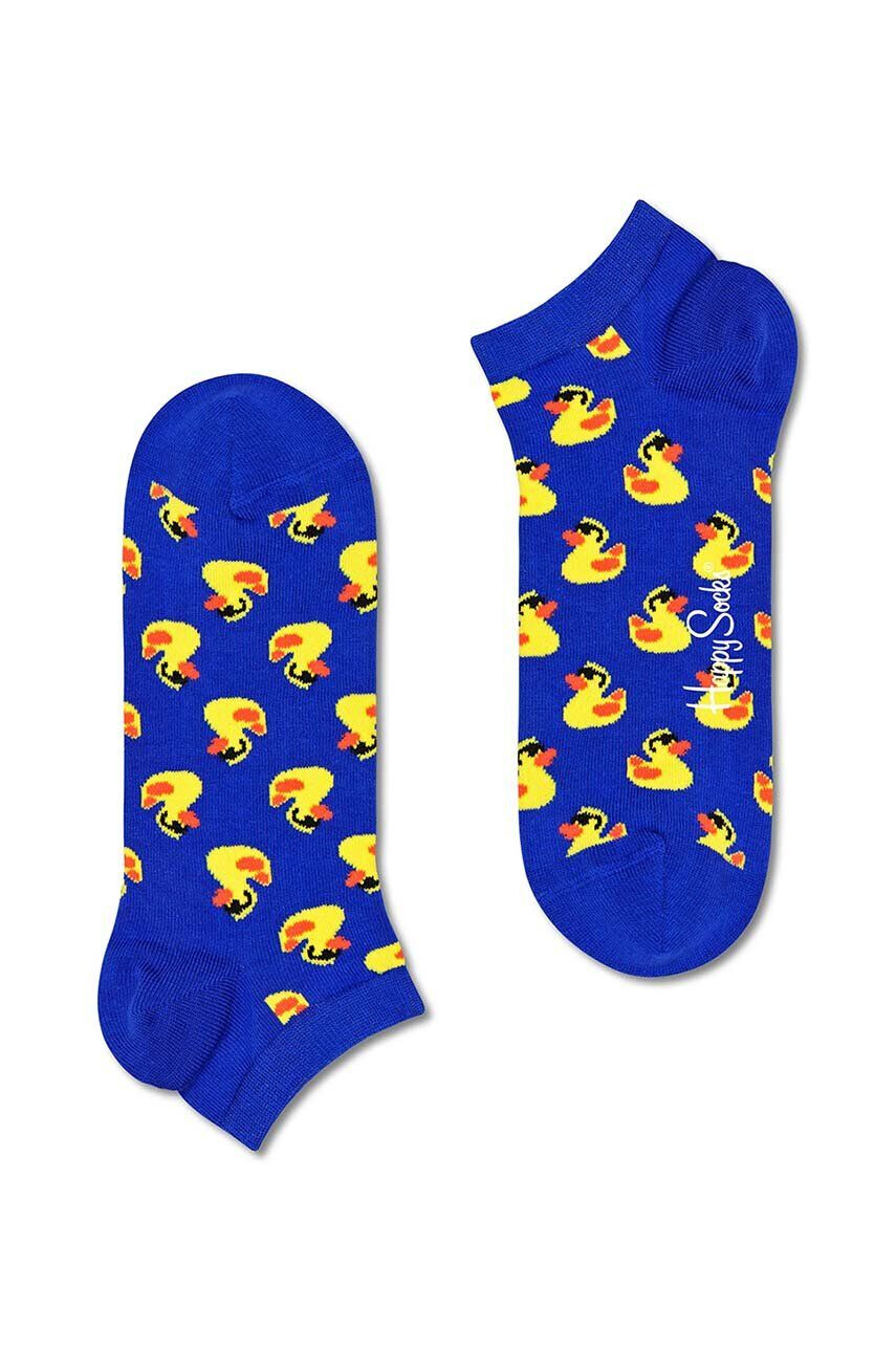 Happy Socks Κάλτσες Rubber Duck Low Sock χρώμα: ναυτικό μπλε - Pepit.gr