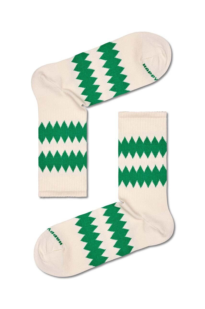 Happy Socks Κάλτσες Zigzag 3/4 Crew Sock - Pepit.gr