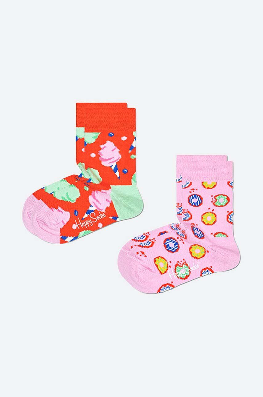 Happy Socks Παιδικές κάλτσες Cotton Candy 2-pack - Pepit.gr