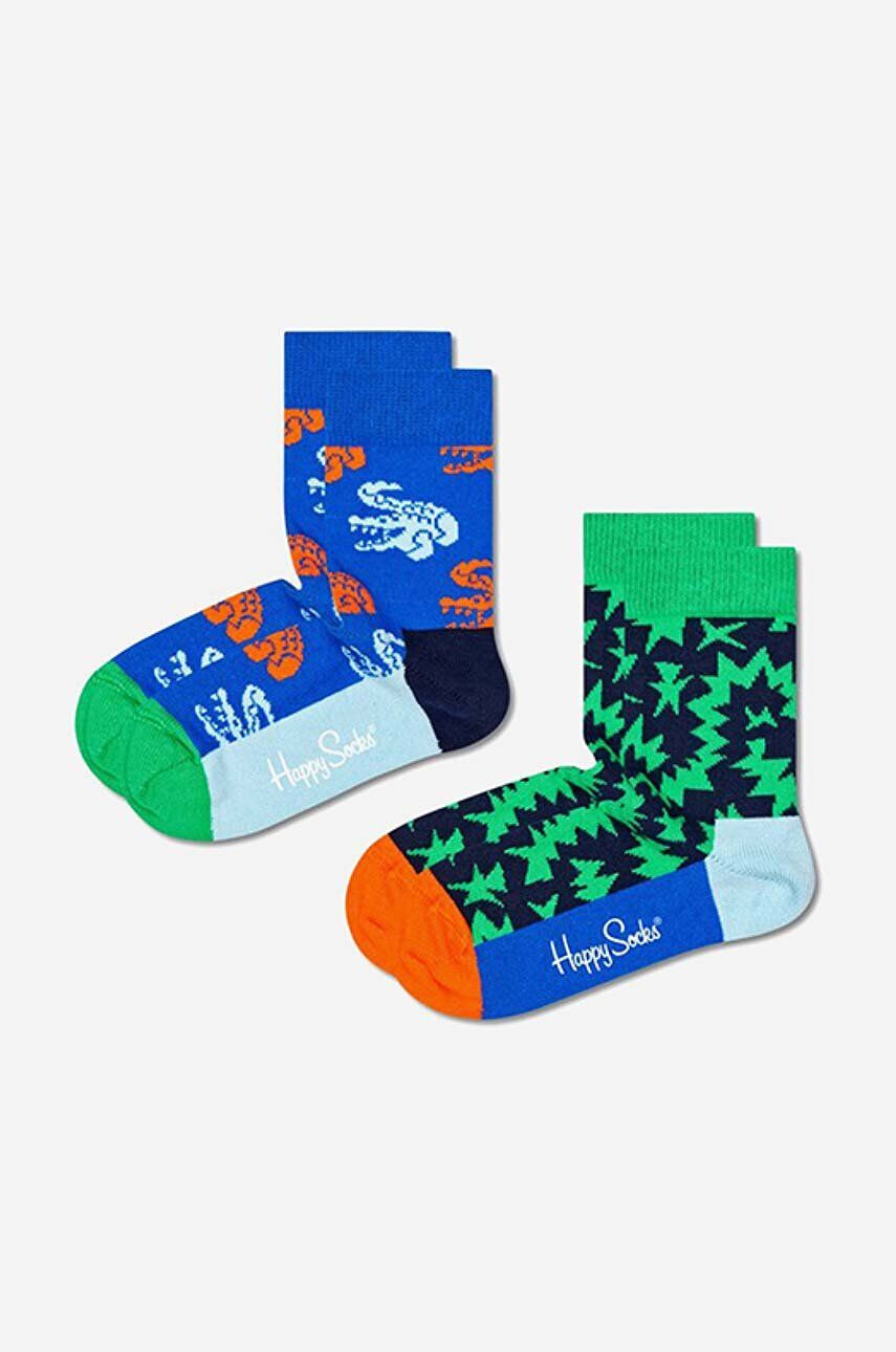 Happy Socks Παιδικές κάλτσες Crocodile 2-pack - Pepit.gr