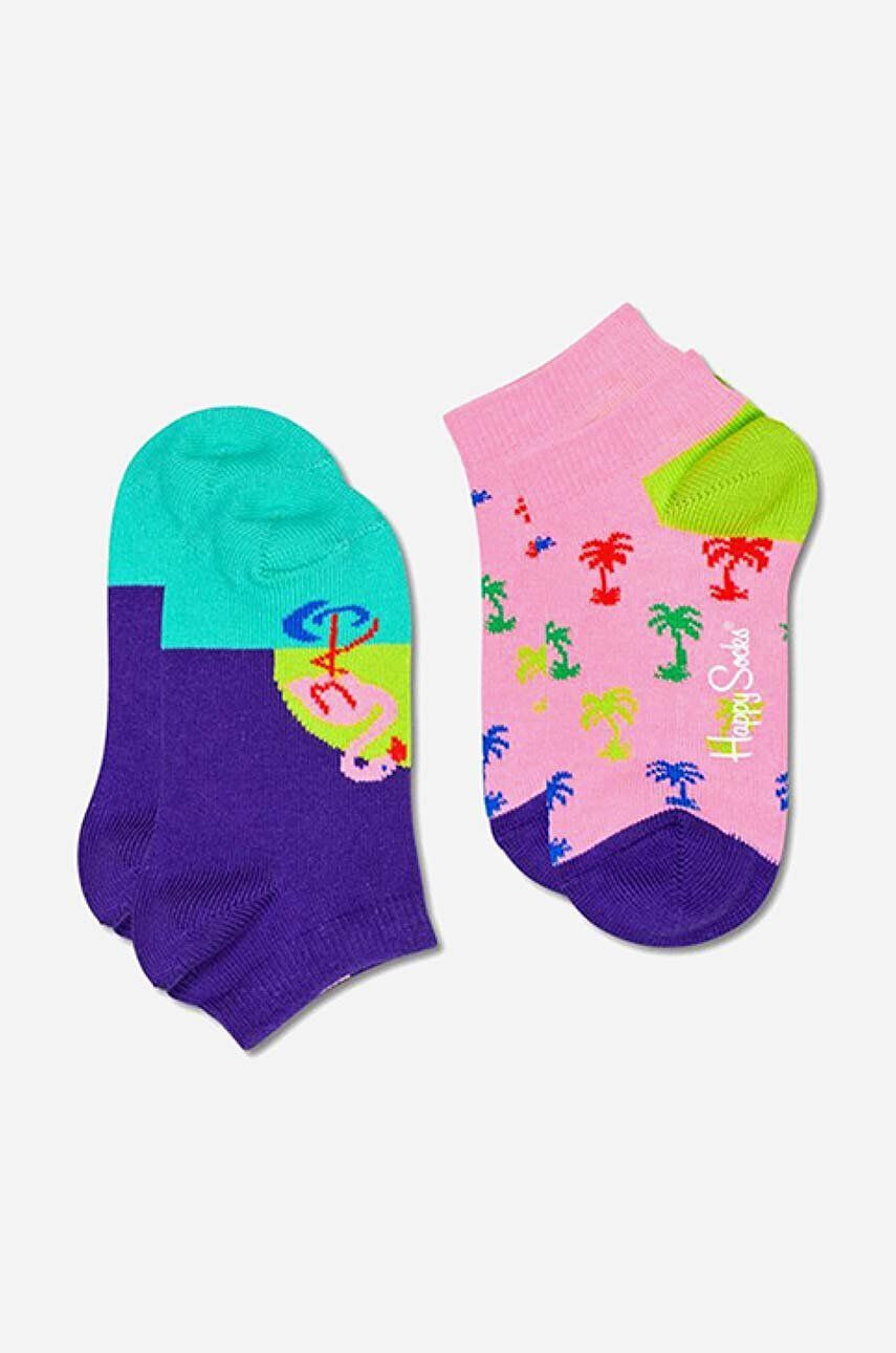 Happy Socks Παιδικές κάλτσες Flamingo Low 2-pack - Pepit.gr