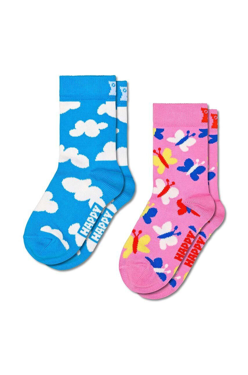 Happy Socks Παιδικές κάλτσες Flying High Socks 2-pack - Pepit.gr