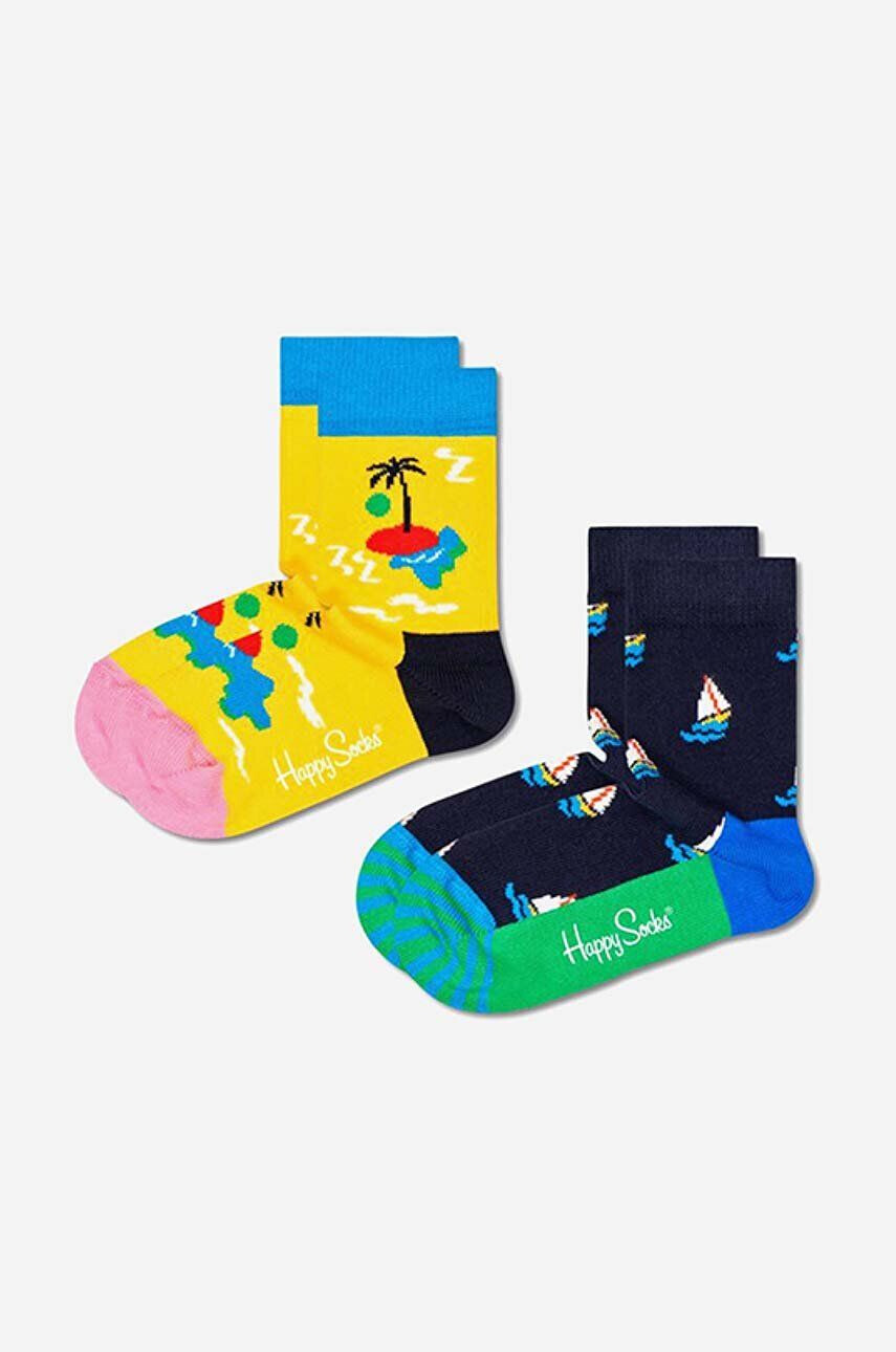 Happy Socks Παιδικές κάλτσες Island In The Sun 2-pack - Pepit.gr