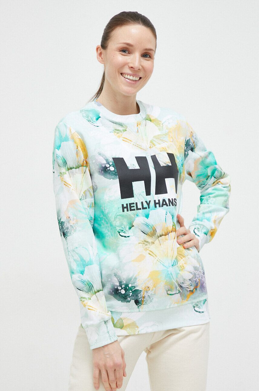 Helly Hansen Βαμβακερή μπλούζα χρώμα: μαύρο με κουκούλα - Pepit.gr