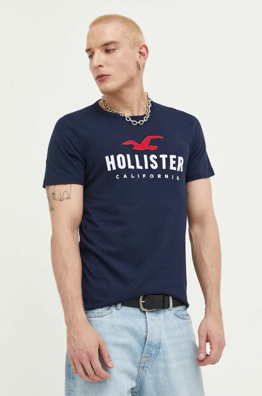 Hollister Co. Βαμβακερό μπλουζάκι - Pepit.gr