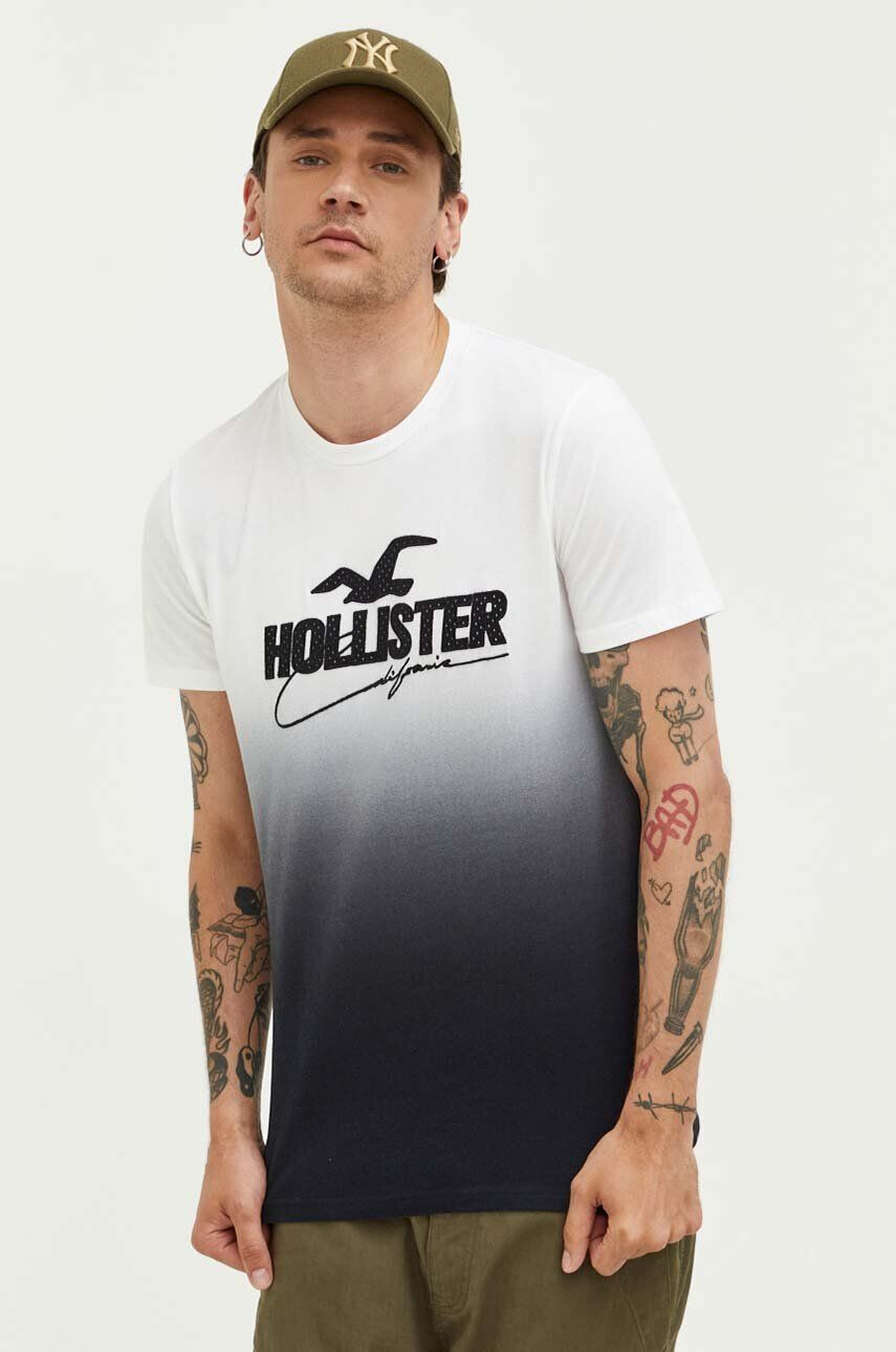 Hollister Co. Βαμβακερό μπλουζάκι - Pepit.gr