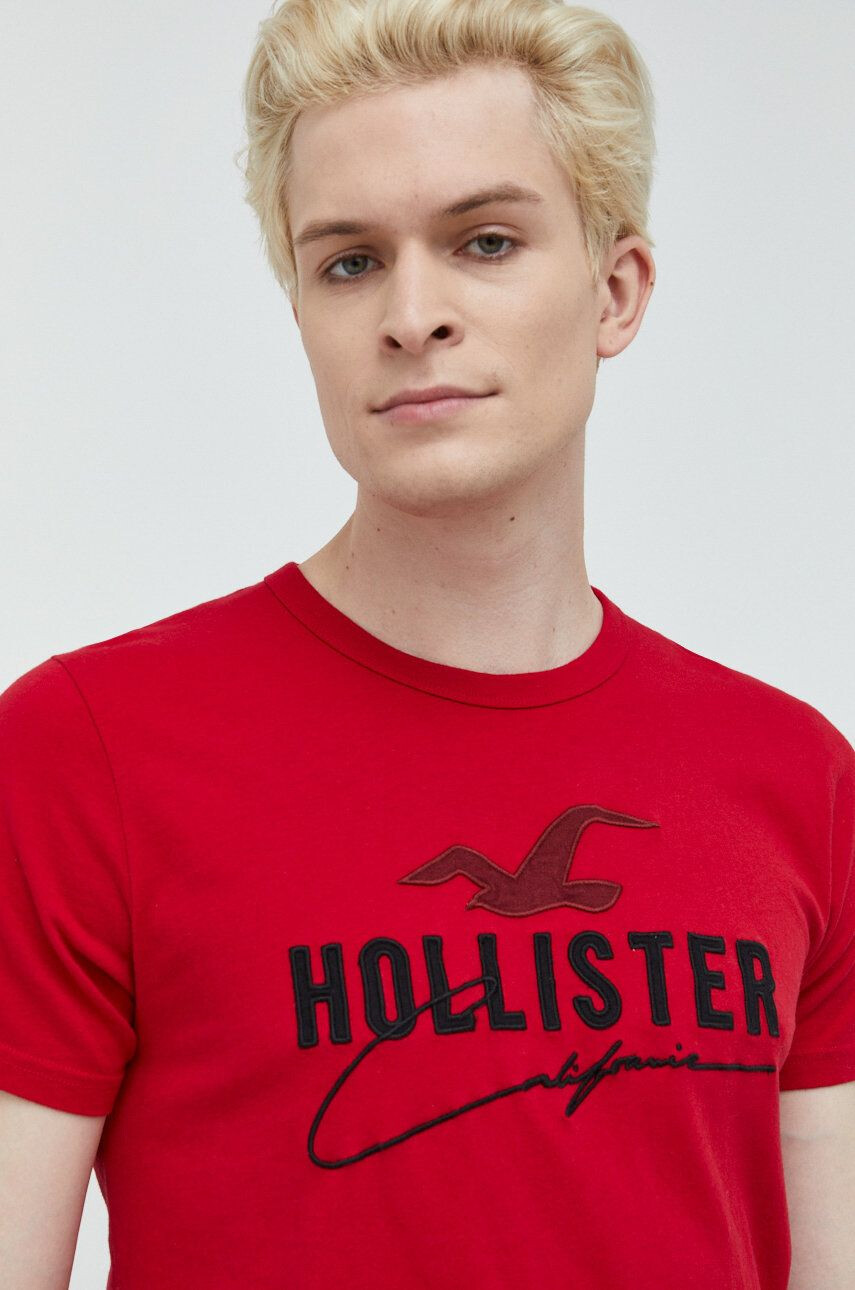 Hollister Co. Βαμβακερό μπλουζάκι - Pepit.gr