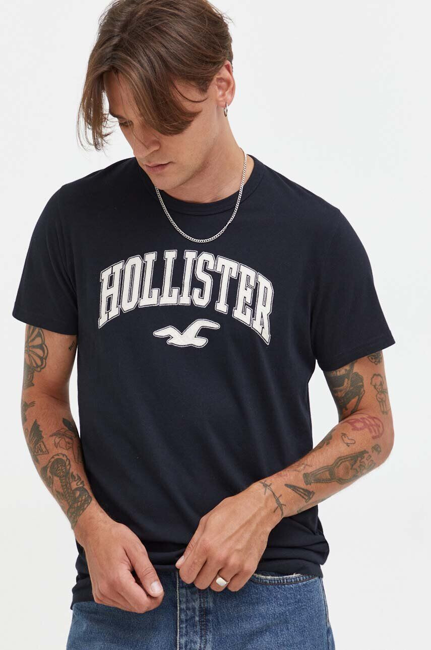 Hollister Co. Βαμβακερό μπλουζάκι - Pepit.gr