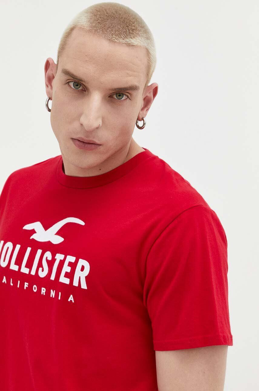 Hollister Co. Βαμβακερό μπλουζάκι - Pepit.gr