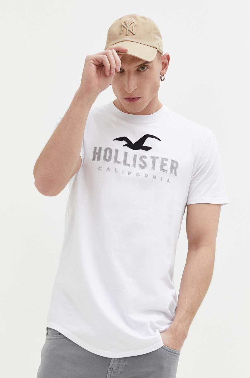 Hollister Co. Βαμβακερό μπλουζάκι - Pepit.gr