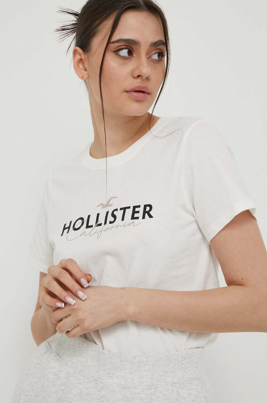 Hollister Co. Βαμβακερό μπλουζάκι - Pepit.gr