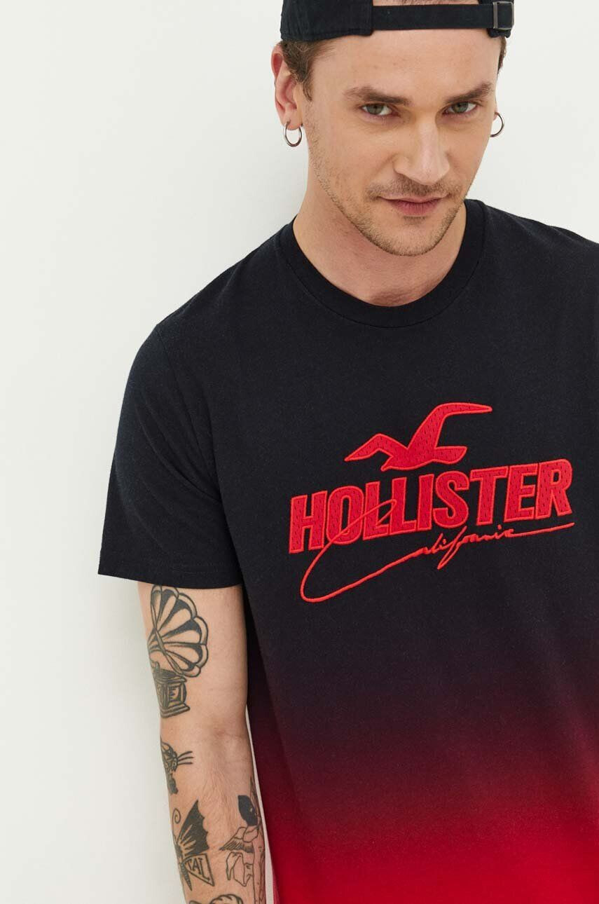 Hollister Co. Βαμβακερό μπλουζάκι - Pepit.gr