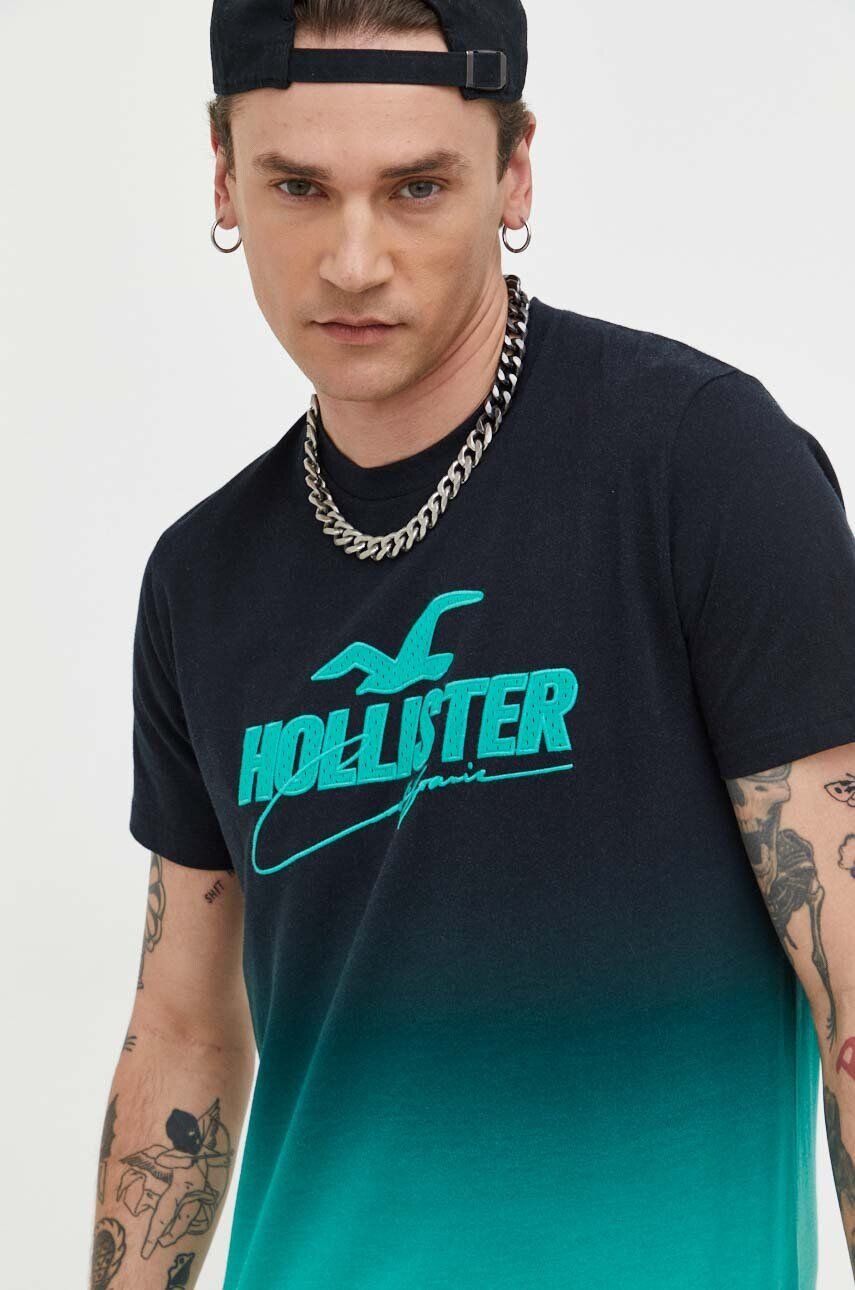 Hollister Co. Βαμβακερό μπλουζάκι - Pepit.gr