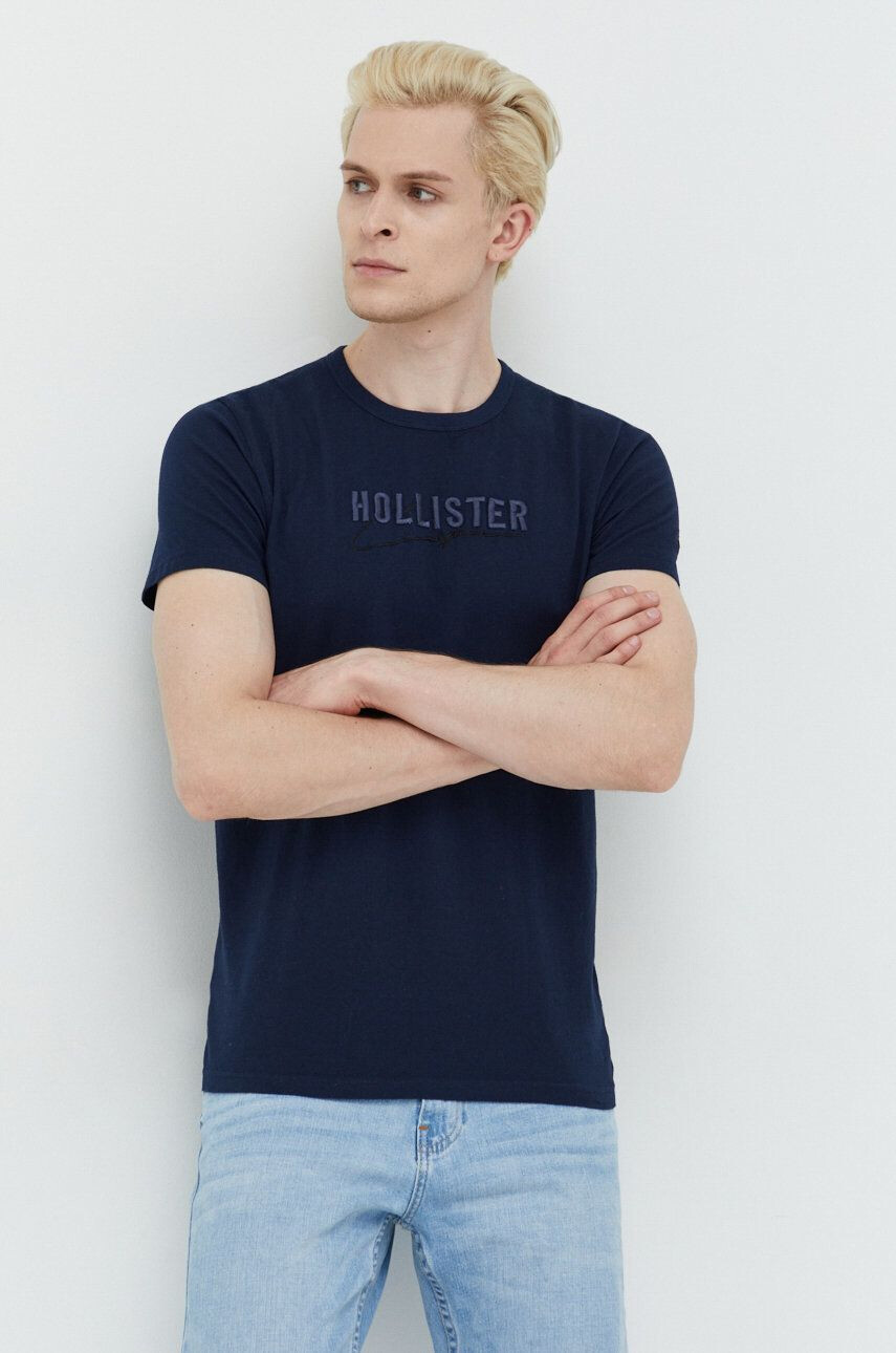 Hollister Co. Βαμβακερό μπλουζάκι - Pepit.gr