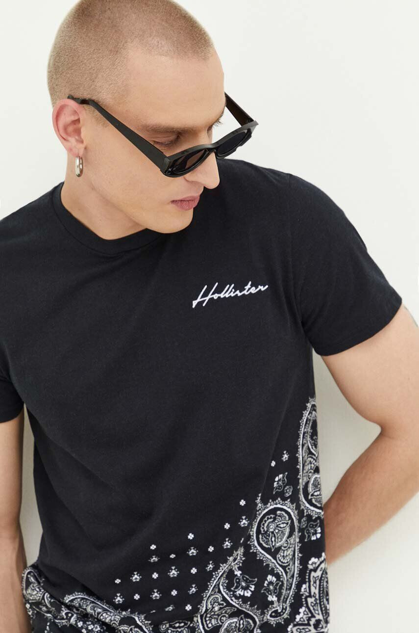 Hollister Co. Βαμβακερό μπλουζάκι - Pepit.gr