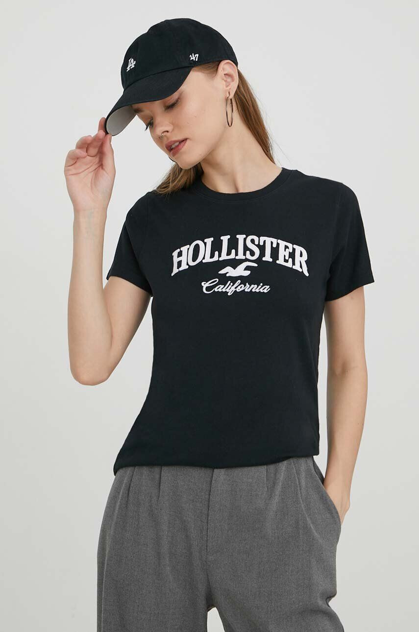 Hollister Co. Βαμβακερό μπλουζάκι - Pepit.gr